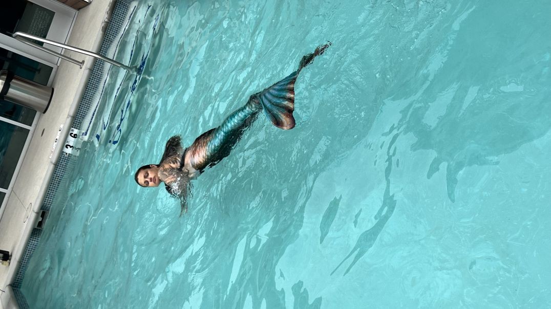 Dasha the mermaid swims 2